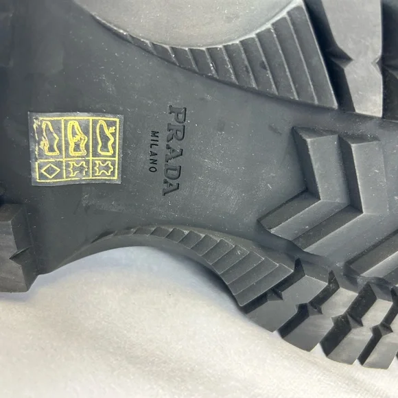 Prada Spazzaloto Leather Combat Boots - Picture 13 of 13